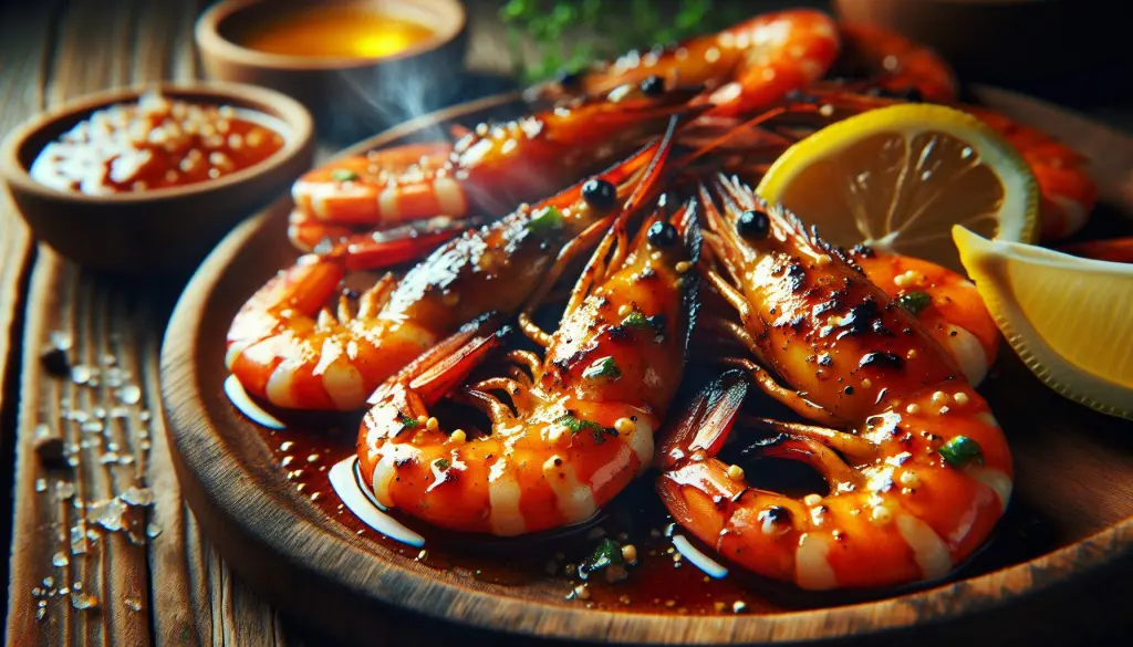 Spicy Honey Grilled Shrimp